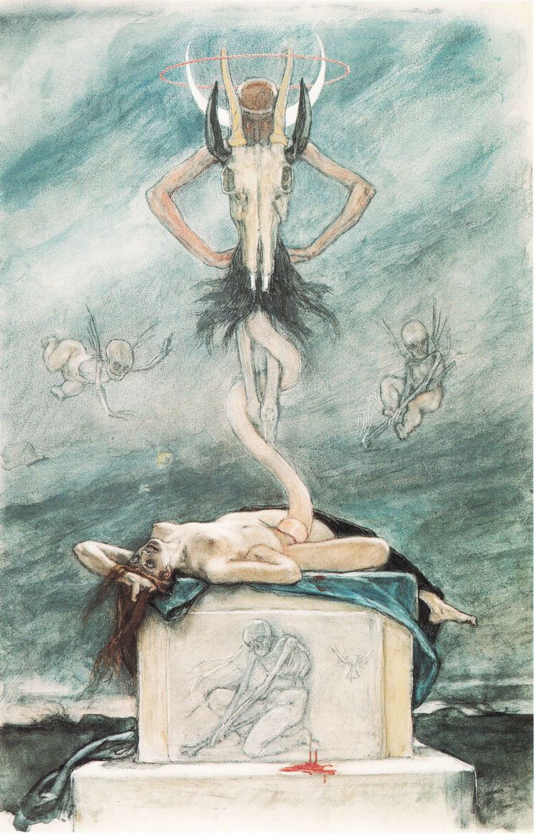 Félicien Rops The Sacrifice from The Satanic Ones c1882 Felicien Rops