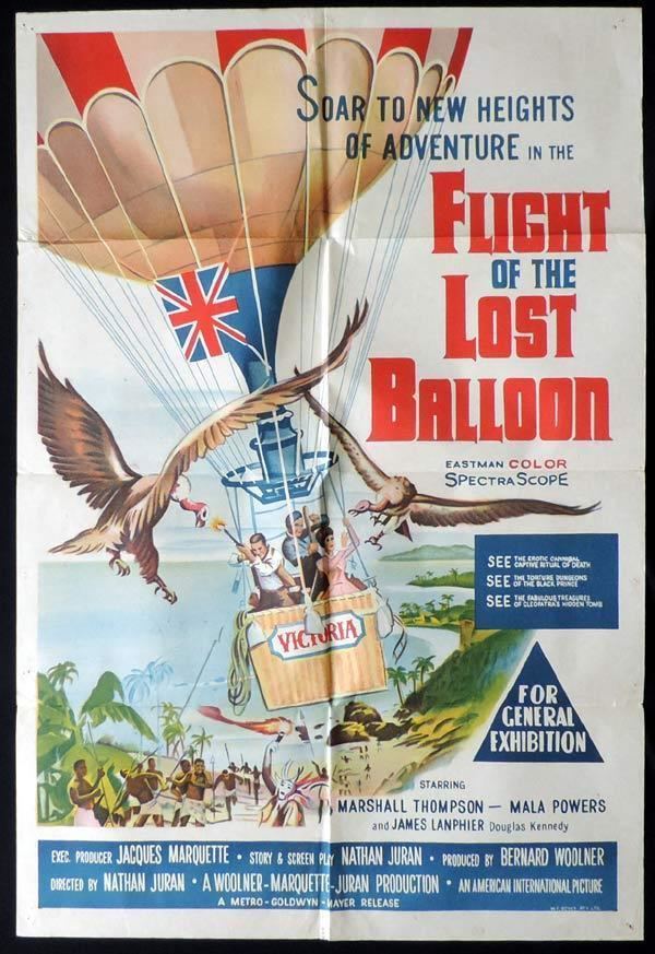 Flight of the Lost Balloon FLIGHT OF THE LOST BALLOON One Sheet Movie Poster Jules Verne