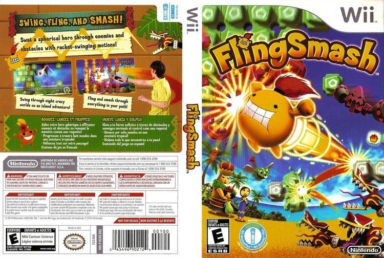 FlingSmash FlingSmash Nintendo Wii Game Covers FlingSmash DVD English