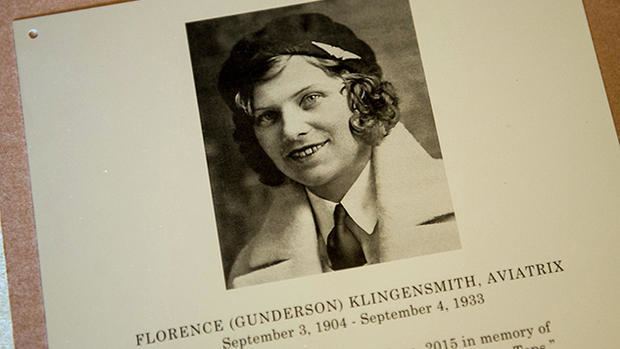 Florence Klingensmith Fearless aviatrix Florence Klingensmith gets fitting monument West
