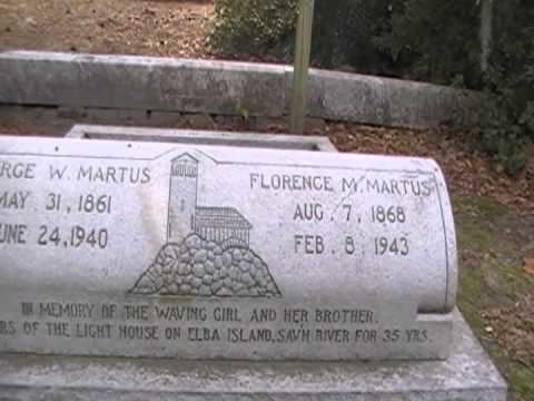 Florence Martus Waving Girl Florence Martus Grave Site Laurel Grove