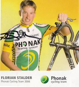Florian Stalder Florian Stalder Swiss Cycling Cyclist Champion Phonak Team Hand