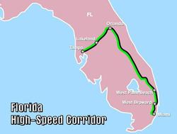 florida high speed rail route map
