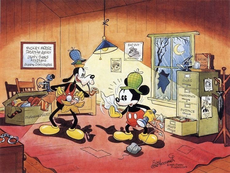 Floyd Gottfredson comicblah Mickey paintings by Floyd Gottfredson