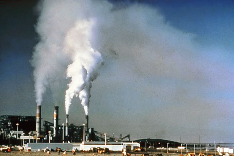 Flue-gas emissions from fossil-fuel combustion