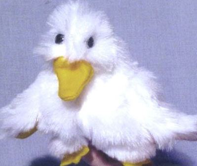Fluffy duck Duck Hand Puppet
