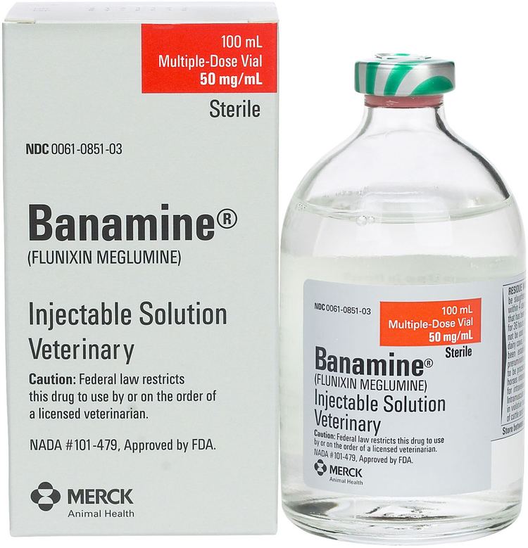 Flunixin Banamine Flunixin Meglumine Injectable Solution Veterinary Merck