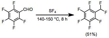 Fluorination by sulfur tetrafluoride