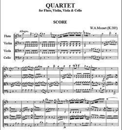 Flute quartet Mozart Flute Quartet K285 Download Sheet Music ReadAgainBooks