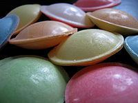 Flying saucer (confectionery) httpsuploadwikimediaorgwikipediacommonsthu