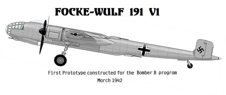 Focke-Wulf Fw 191 WINGS PALETTE FockeWulf Fw191 Germany Nazi