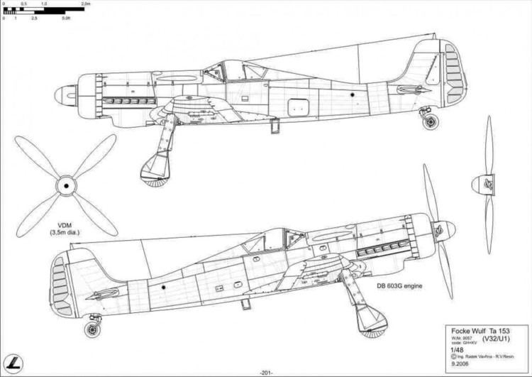 Focke-Wulf Ta 153 RV Aircraft Publications Focke Wulf Fw190 to Ta153 148