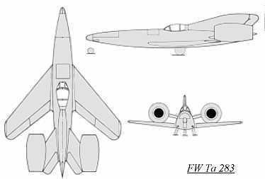 Focke-Wulf Ta 283 FockeWulf Fw Ta 283 Luft 3946 entry
