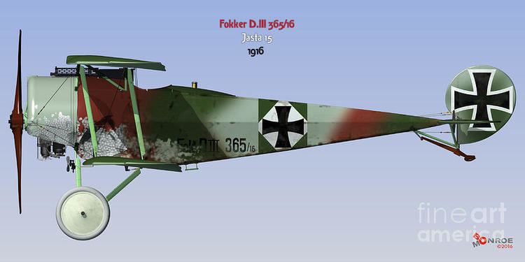 Fokker D.III Fokker Diii Jasta 15 Digital Art by Bo Monroe