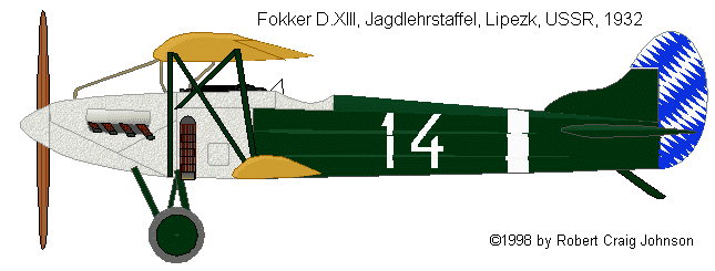 Fokker D.XIII WINGS PALETTE Fokker DXIII Germany Weimar Republic