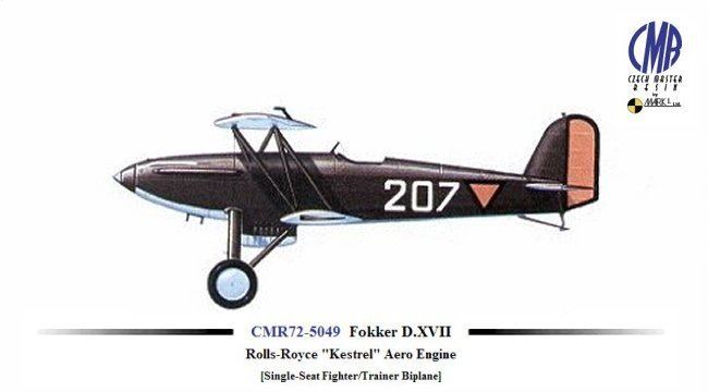 Fokker D.XVII Czech Master Resin 172 Fokker DXVII RollsRoyce quotKestrelquot Aero