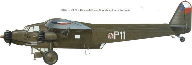 Fokker F.IX WINGS PALETTE Fokker FIX Czechoslovakia