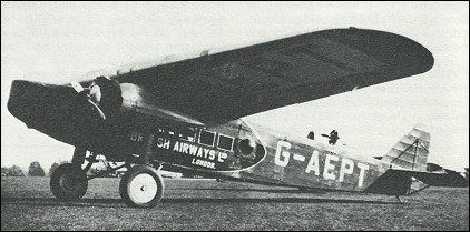 Fokker F.VIII Fokker F8 passenger