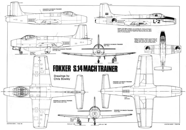 Fokker S.14 Machtrainer Fokker S14 Mach Trainer We39ve now uploaded two drawings of Flickr