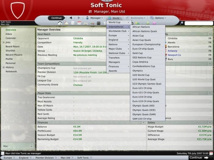 Football Manager 2008 Football Manager 2008 Download
