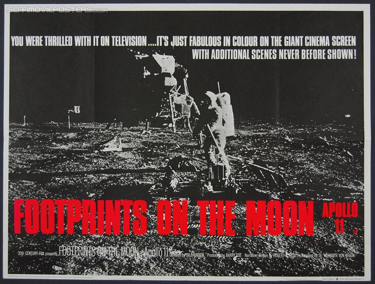 Footprints on the Moon (1969 film) Footprints on the Moon Apollo 11 1969 Original British Quad