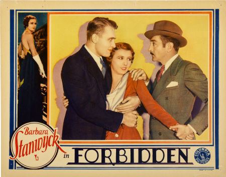 Forbidden (1932 film) FORBIDDEN 1932 Frank Capra Amor prohibido CINEMA DE PERRA GORDA