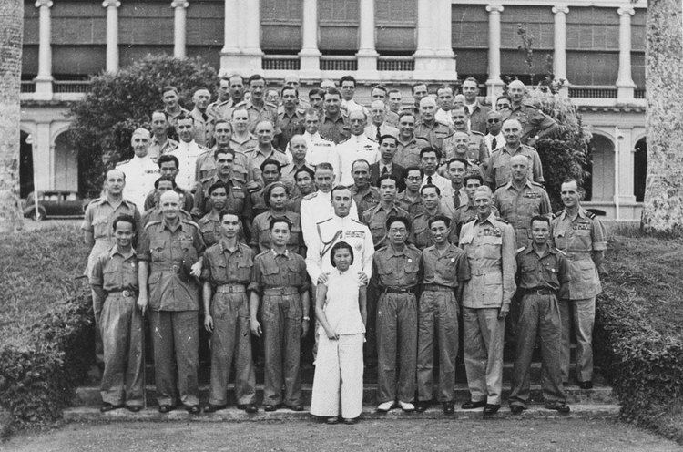 Force 136 Admiral Mountbatten and Major General Messervy with Force 136