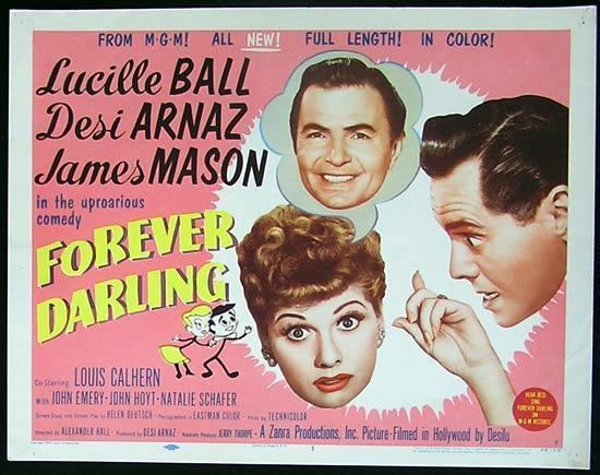 Forever, Darling FOREVER DARLING Title Lobby card 1956 Lucille Ball LUCY Desi Arnaz