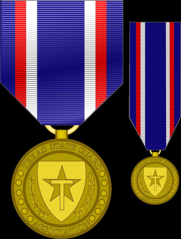 Former Texas State Guard Association Medal