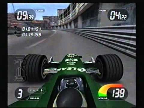 Formula One 2001 (video game) PS2 Formula One 2001 Monaco De La Rosa Jaguar 5th with