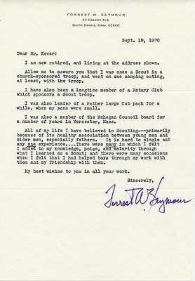 Forrest W. Seymour Pulitzer Prize Journalist Forrest W Seymour Signed Letters Whats