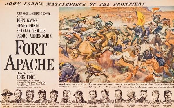 Fort Apache (film) movie scenes The film s triumphant huzzahs to the U S Cavalry have a tinge of melancholy to them as York s words are matched by a shot of riding troops in a pane of 