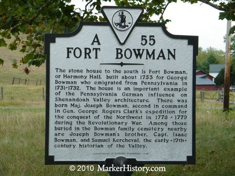Fort Bowman wwwmarkerhistorycomImagesLow20Res20A20Shots