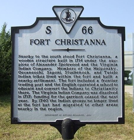 Fort Christanna Fort Christanna Virginia Historical Markers on Waymarkingcom