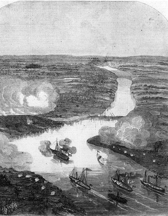 Fort Darling Union Navy Civil War Action James River Drewrys Bluff Fort Darling