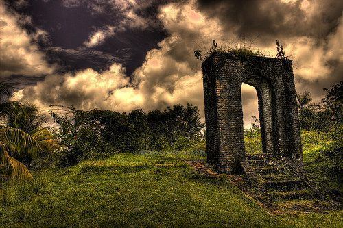 Fort Kyk-Over-Al Fort Ruins of Fort KykOverAl situated on a small island on the