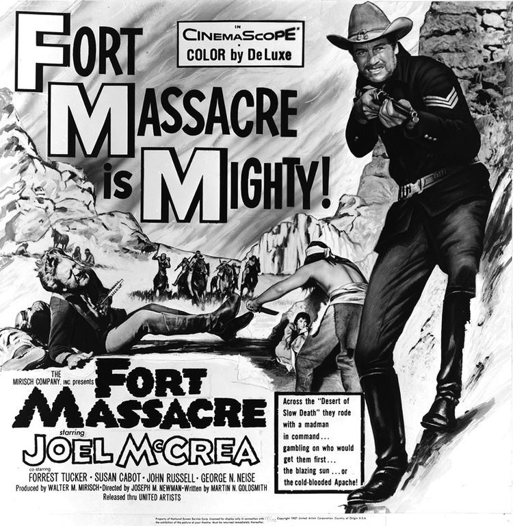 Fort Massacre 50s Westerns Bluray News 184 Fort Massacre 1958 50 Westerns