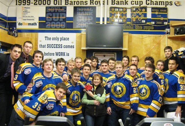 Fort McMurray Oil Barons Hockey in high heels by Lisa Ovens wwwhockeyinhighheelscom