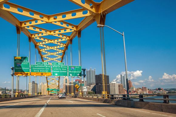 Fort Pitt Tunnel Dave DiCello Photography Bridges View of Pittsburgh from the