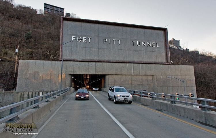 Fort Pitt Tunnel Exit to the Fort Pitt Tunnel PittsburghSkylinecom Original