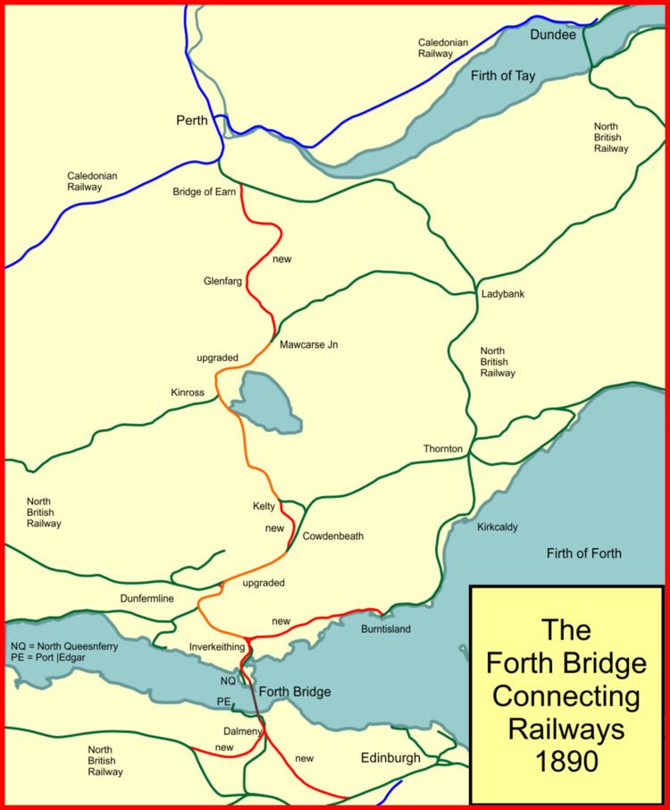 Forth Bridge approach railways