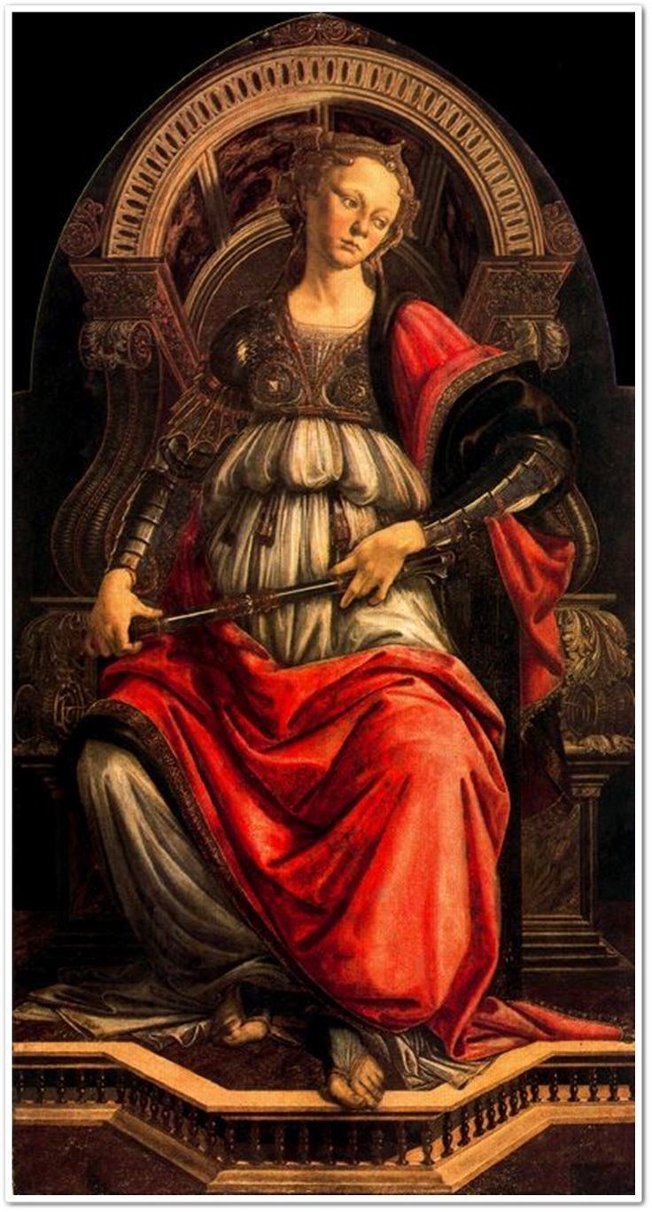 Fortitude (Botticelli) La fortaleza La Fortezza Sandro Botticelli 1470 Women by