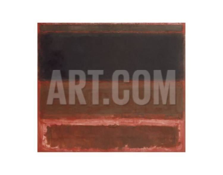 Four Darks in Red Four Darks in Red 1958 Art Print by Mark Rothko at Artcom