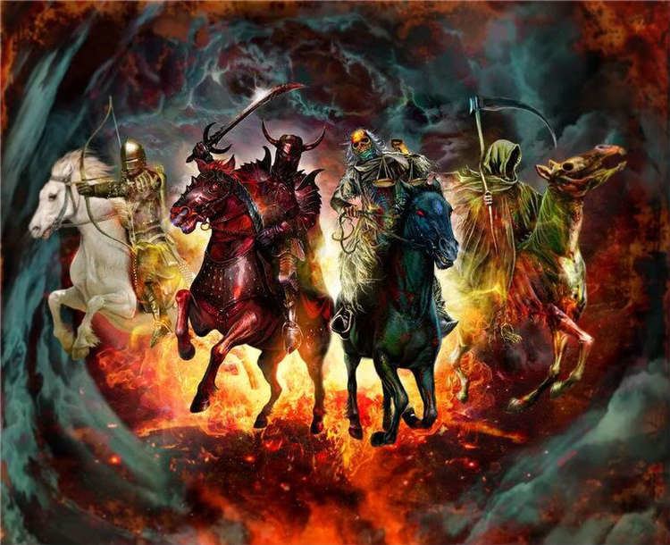 Four Horsemen of the Apocalypse Shocking Signs The Four Horsemen Are Here quotConquest War Famine