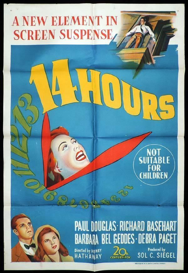 Fourteen Hours 14 HOURS One Sheet Movie Poster Paul Douglas Grace Kelly
