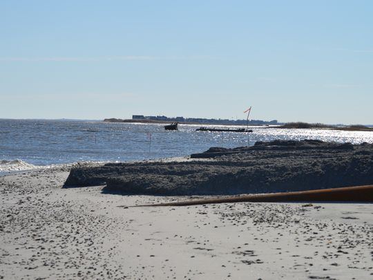 Fowler Beach, Delaware Filling the Fowler Beach breaches