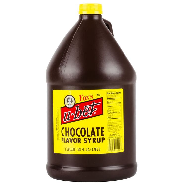 Fox's U-bet chocolate syrup UBet 1 Gallon Chocolate Syrup 4Case