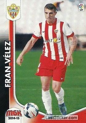 Fran Vélez Card 4 Fran Vlez Panini Liga BBVA 20142015 Megacracks