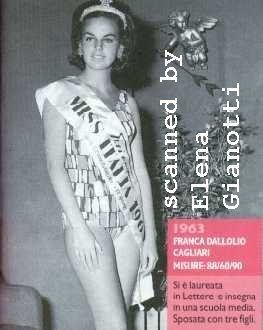 Franca Dall'Olio Miss Italia 1963 Franca Dallolio