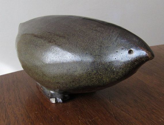 Frances Senska FRANCES SENSKA studio pottery bird figure Autio by